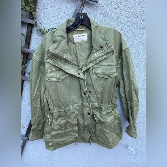 Free People We the Free Arya Utility Jacket in Dried Herb New with Tags! - Picture 4 of 8